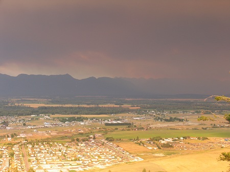 Smoke filled the valley in July of 2007.