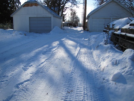 This is how my alley looks at around 10:30 in the morning.