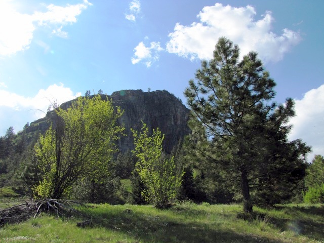 The base of Chief Cliff in Elmo, Montana