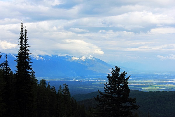 A Scenic View of the Flathead Valley from Big Mountain