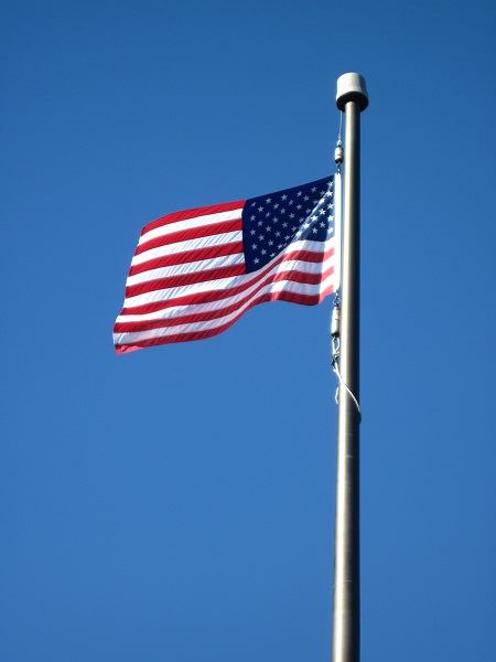 Flag flown in Libby, Montana