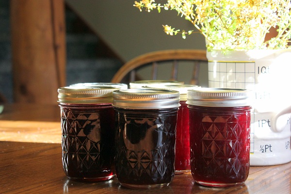 Our pretty jars of cherry jam