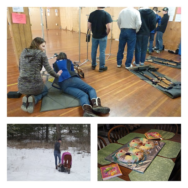 Shooting Sports, Hauling Wood, and a King Cake Party